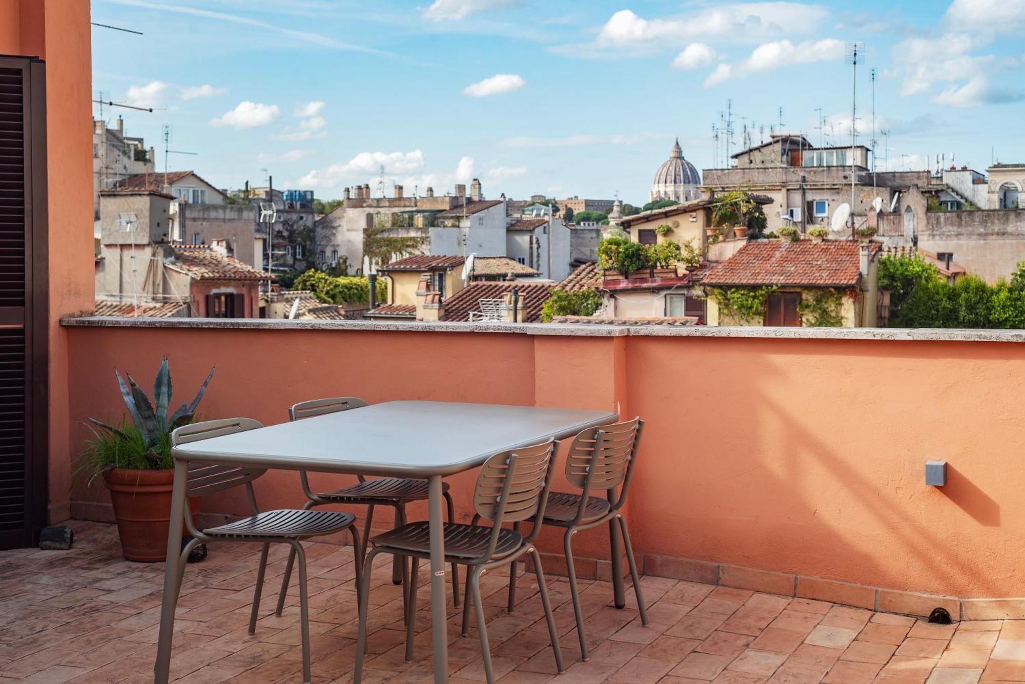 Apartment With Terrace In Via Del Pellegrino - FromhometoRoma Exterior foto